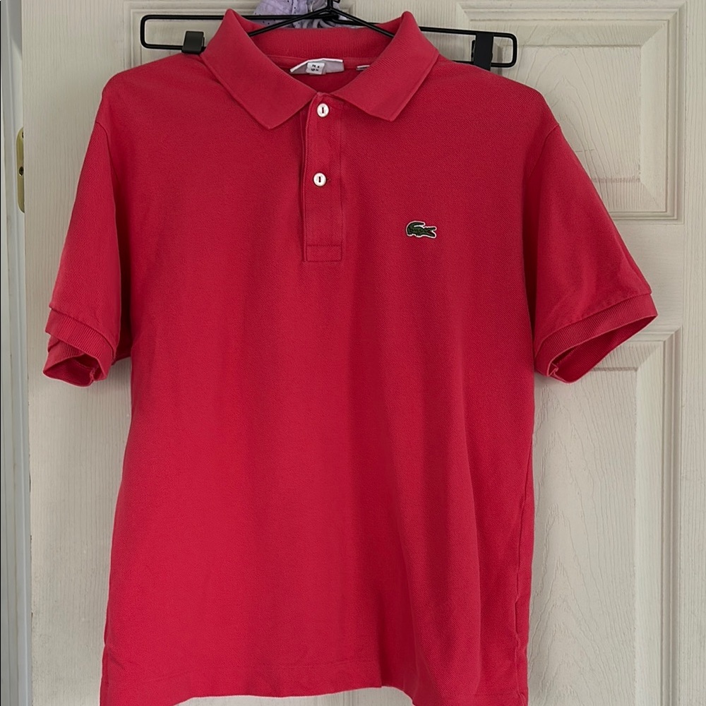 Lacoste Red Polo Shirt Classic Design
